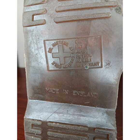 1460 Ox Blood Dr. Martens Ankle Boots Made in England, Size 42 (10 Women, 9 Men) - Picture 8 of 12